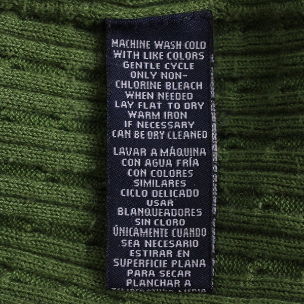 Jones New York Signature Women's XL Green Cable Knit V-Neck Sweater