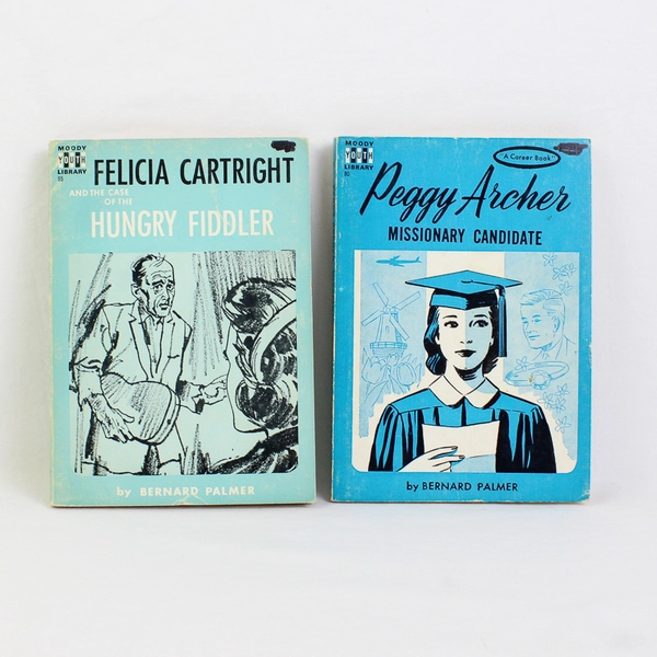 Vintage Lot of 2 Moody Youth Library Books by Bernard Palmer 1961 1962 Paperback