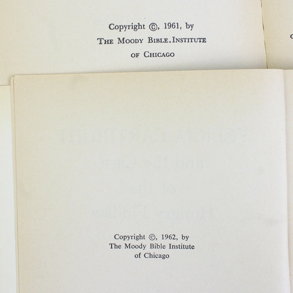 Vintage Lot of 2 Moody Youth Library Books by Bernard Palmer 1961 1962 Paperback