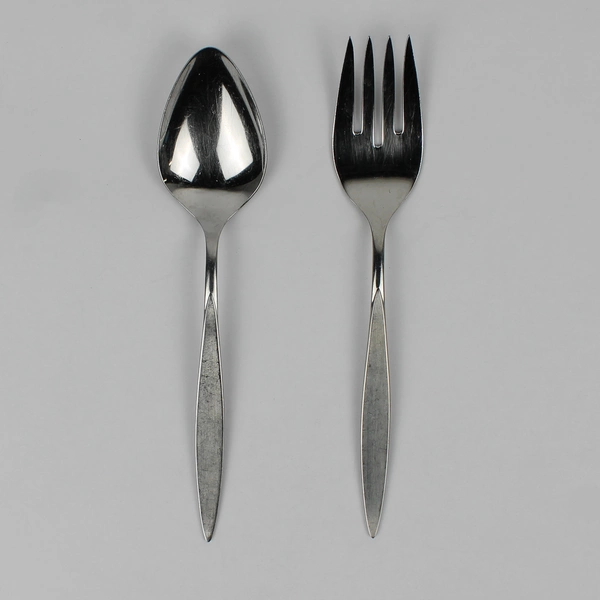 Set of 2 Oneida Wintersong Serving Spoon Fork Stainless