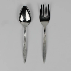 Set of 2 Oneida Wintersong Serving Spoon Fork Stainless