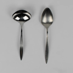 Lot of 2 Oneidacraft Deluxe USA Wintersong Stainless Serving Spoon And Ladle