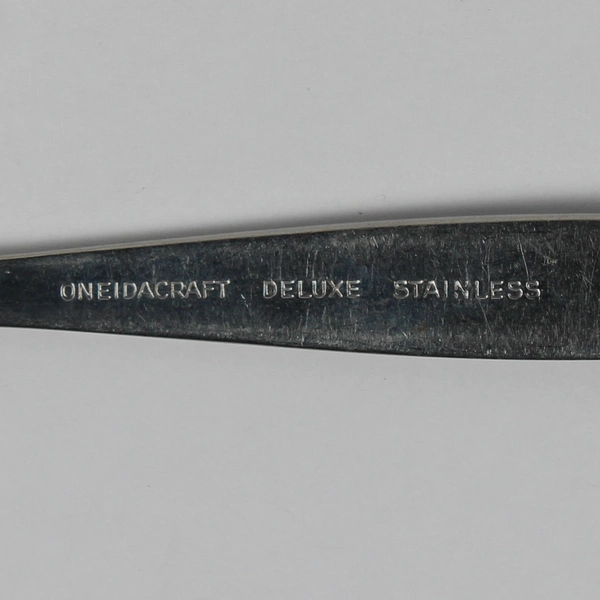 Lot of 2 Oneidacraft Deluxe USA Wintersong Stainless Serving Spoon And Ladle