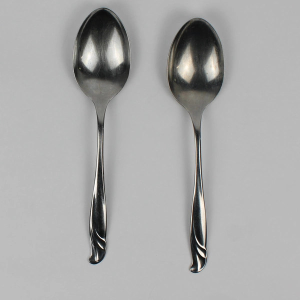 Lot of 2 International Silver Coral Reef Serving Spoons