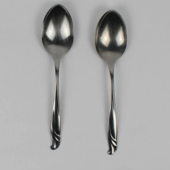 Lot of 2 International Silver Coral Reef Serving Spoons