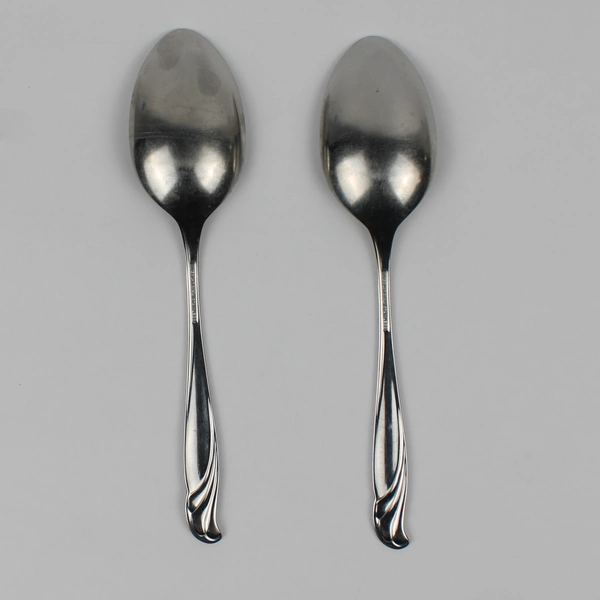 Lot of 2 International Silver Coral Reef Serving Spoons