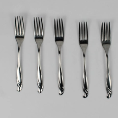 Lot of 5 International Silver Coral Reef Stainless Forks
