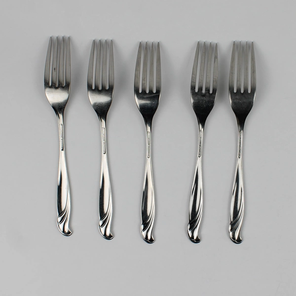 Lot of 5 International Silver Coral Reef Stainless Forks