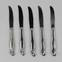 Lot of 5 International Silver Coral Reef Stainless Flatware Dinner Knives