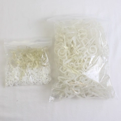 Large Lot of Plastic Holiday String Light Gutter and Shingle Clips