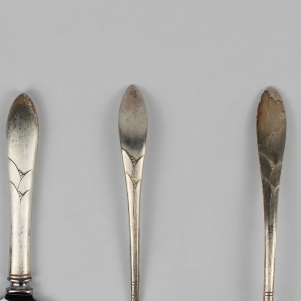 Lot of 3 Oneida Lady Hamilton Silver Plate Cake Server, Ladle, Serving Spoon