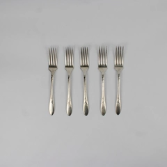 Lot of 5 Oneida Lady Hamilton Silverplate Dinner Forks 7.75"
