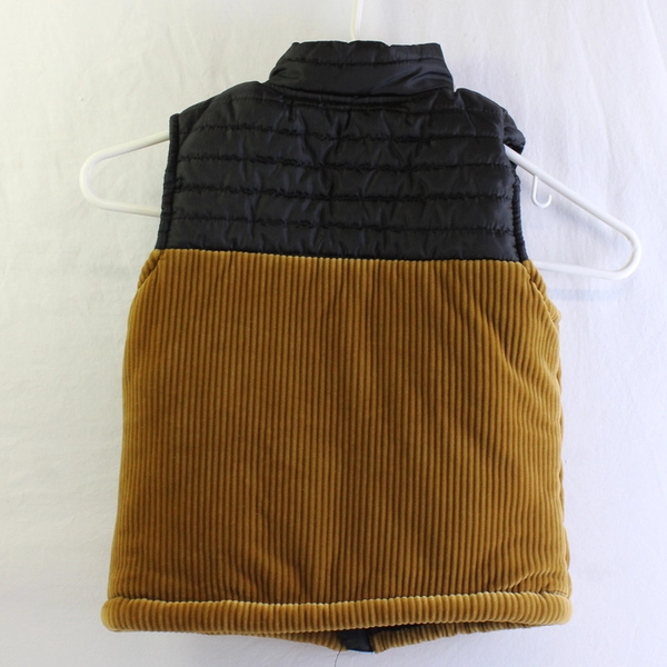 Disney Junior Mickey Mouse Brown and Black Zip-Up Vest Boys' Size 5T