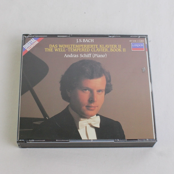 Well-Tempered Clavier Book 2 by Andras Schiff (2 CD Set, 1990)