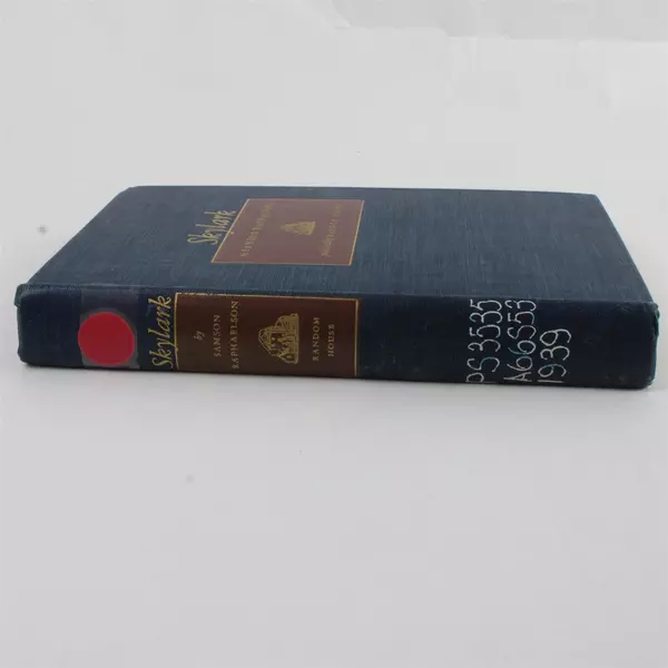 Skylark by Samson Raphaelson 1939 First Edition Former Library Copy