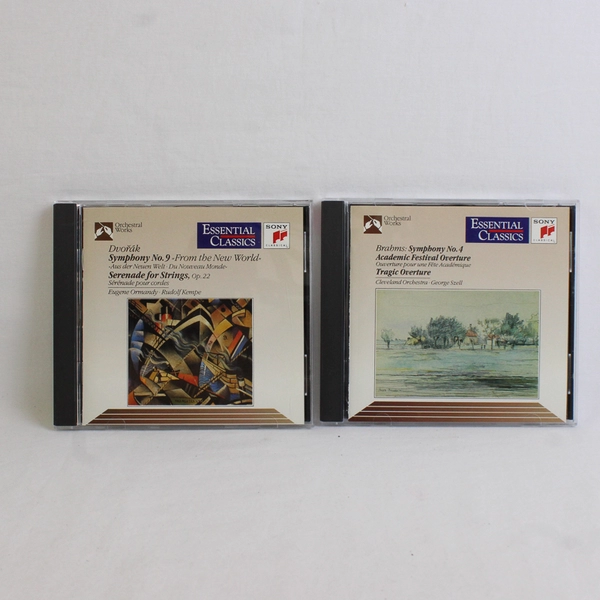 Lot Of 2 Sony Essential Classics Orchestral Works CDs Dvorak Brahms