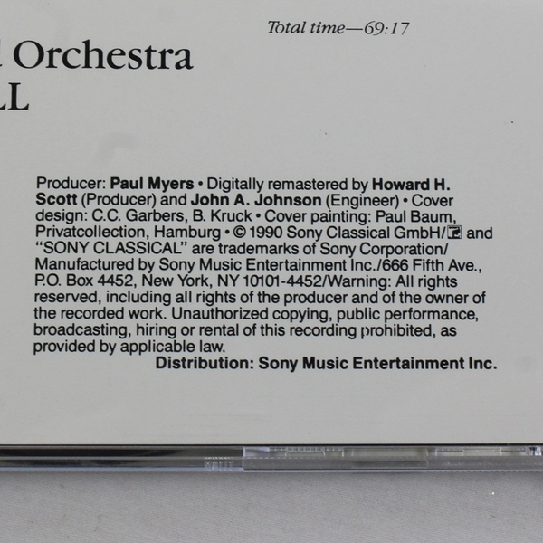 Lot Of 2 Sony Essential Classics Orchestral Works CDs Dvorak Brahms