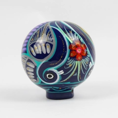 Hand Painted 3.25" Tall Mexican Folk Art Style Pottery Vase