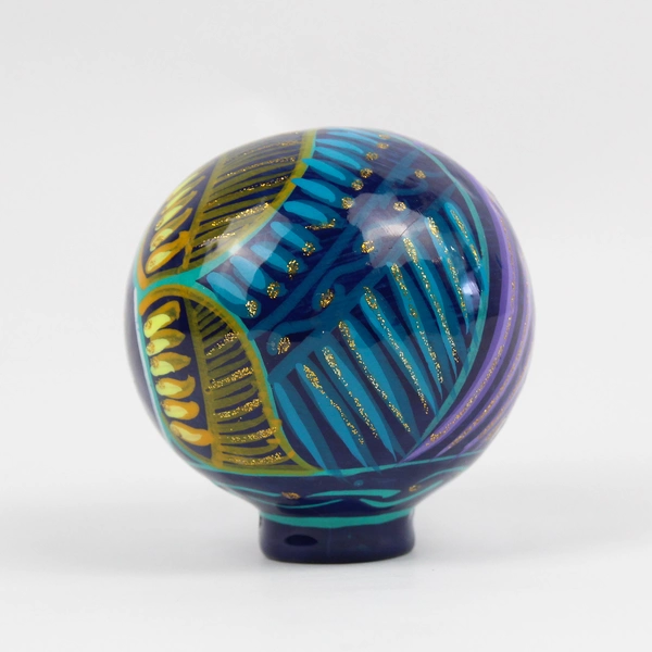 Hand Painted 3.25" Tall Mexican Folk Art Style Pottery Vase