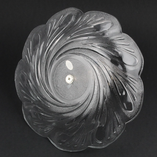 Regency Silverplate and Clear Glass Serving Tray