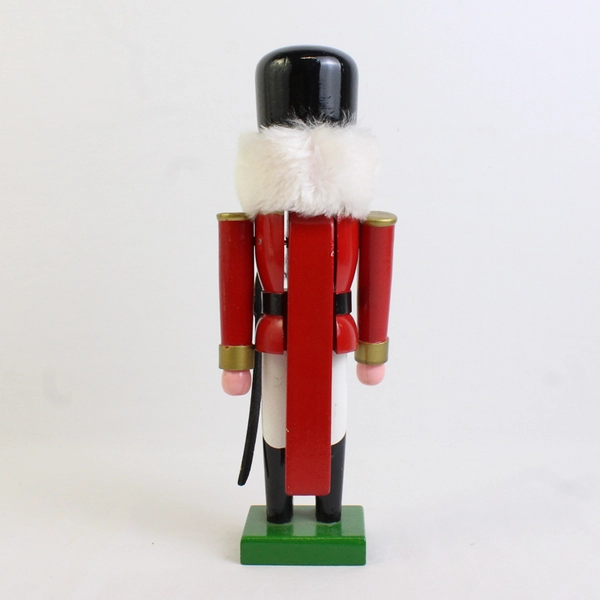 1990's Unbranded Hand Crafted Wood Nutcracker with Original Box