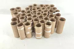 Lot of 42 Empty Clean Toilet Paper Roll TP for Crafts DIY Projects Cardboard
