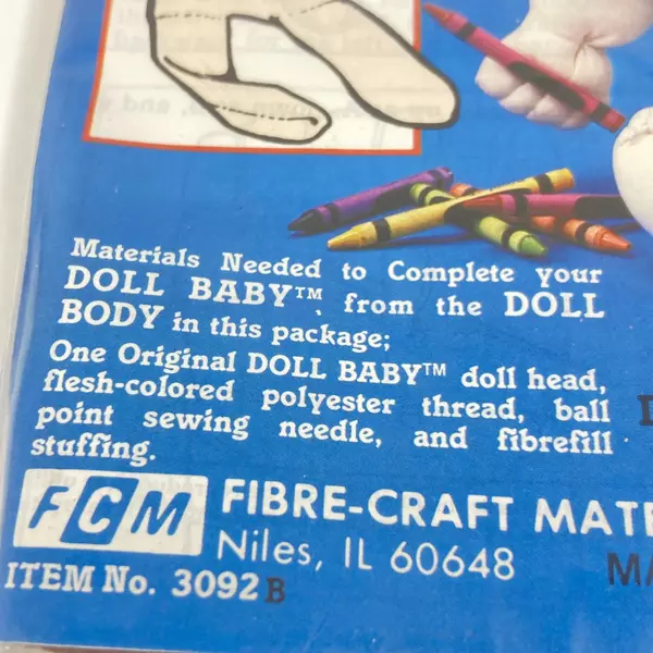 Martha Nelson Thomas The Original Doll Baby Pre-Sewn Doll Body Kit 3092B New