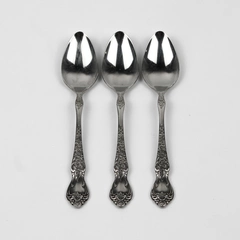 Lot of 3 International Silver La France Pattern Teaspoons Stainless 6.25 Inches