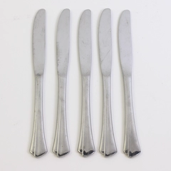 Lot of 5 Reed & Barton Select East Hampton Pattern Dinner Knives 9.25" Stainless