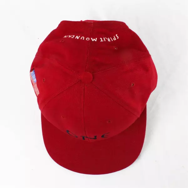 One Spirit Mountain Red Hat Vintage Style Adjustable Cap