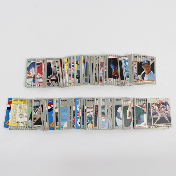 Lot of 289 Fleer Baseball Cards 1989 Including Stickers