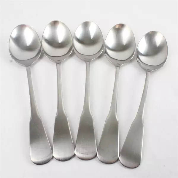 Lot Of 5 Oneida Silver Yankee Clipper Stainless Flatware Oval Soup Spoons 6.75"