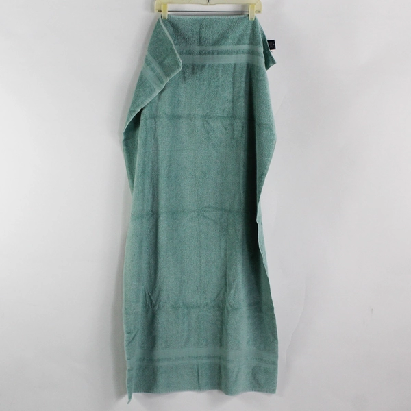 Lot Of 2 Ralph Lauren Solid Blue Bath & Hand Towels 100% Egyptian Cotton