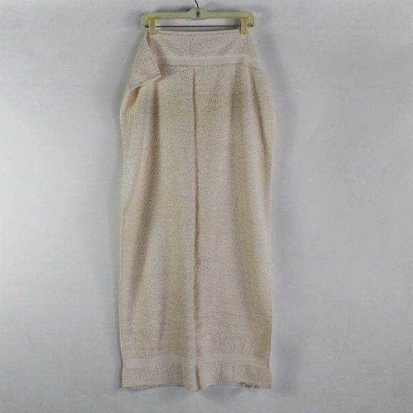 Lot Of 2 JC Penney Home Collection Solid Cream Bath & Hand Towels 100% Cotton