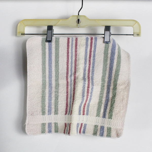 Lot Of 2 JC Penny Natural Affinity Multicolor Bath Towel & Washcloth 100% Cotton