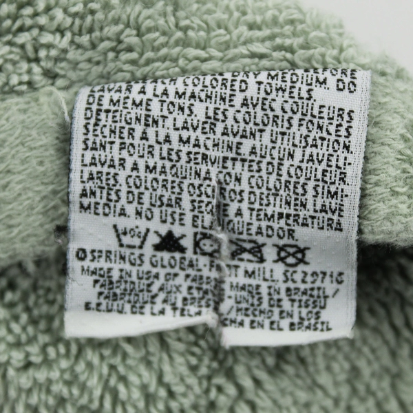 Wamsutta Hotel Solid Green Color Bath Towel 100% Cotton 27.5" x 53.5"