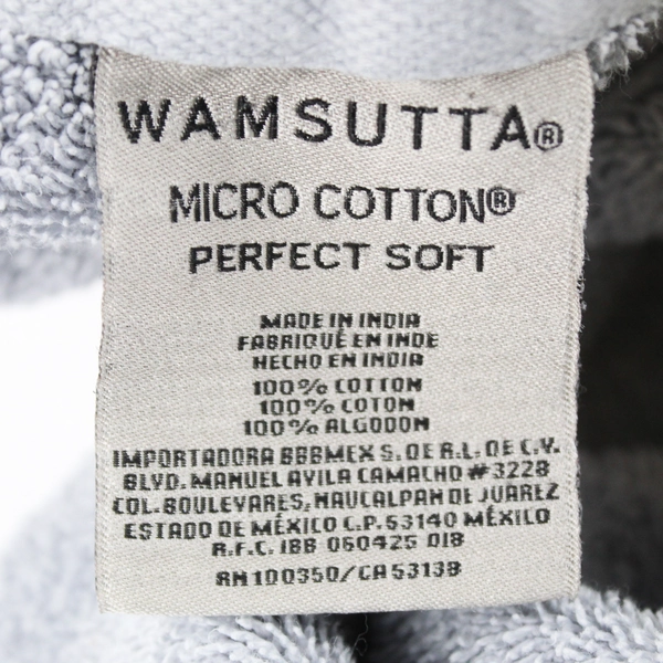 Wamsutta Micro Cotton Perfect Soft Blue Bath Towel 100% Cotton 25" x 54.5"