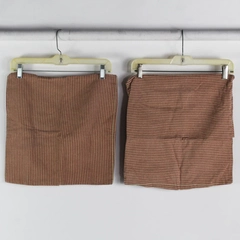 Lot Of 2 Unbranded Red/Brown Striped Square Pillow Shams 16" x 15"