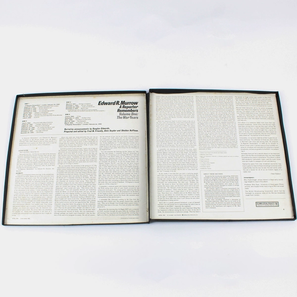 Edward R. Murrow: A Reporter Remembers Vol. 1 The War Years 2 LP Box Set