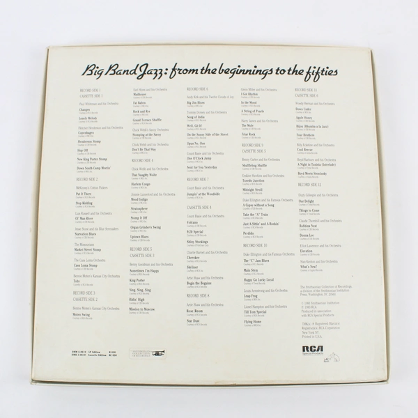 Big Band Jazz From the Beginnings to the Fifties 12" LP Record 1983 RCA Jazz 33
