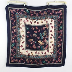 Unbranded 100% Polyester Nature and Paisley Scarf 45" by 45" Made in Italy