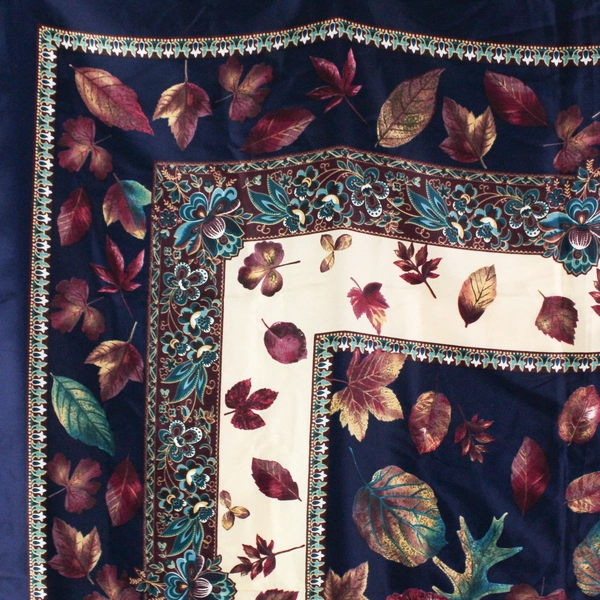 Unbranded 100% Polyester Nature and Paisley Scarf 45" by 45" Made in Italy