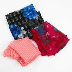 Lot of 3 Sheer Rectangle Scarves Unbranded Flowy Lightweight Fashion