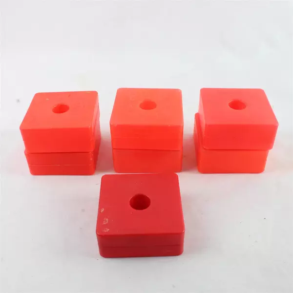 Vintage Fisher-Price 21pc Square Stacking Blocks Set with 15 Pegs