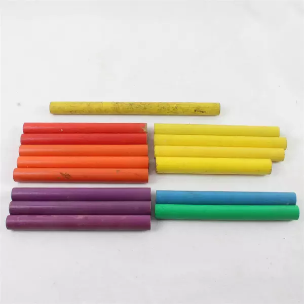 Vintage Fisher-Price 21pc Square Stacking Blocks Set with 15 Pegs