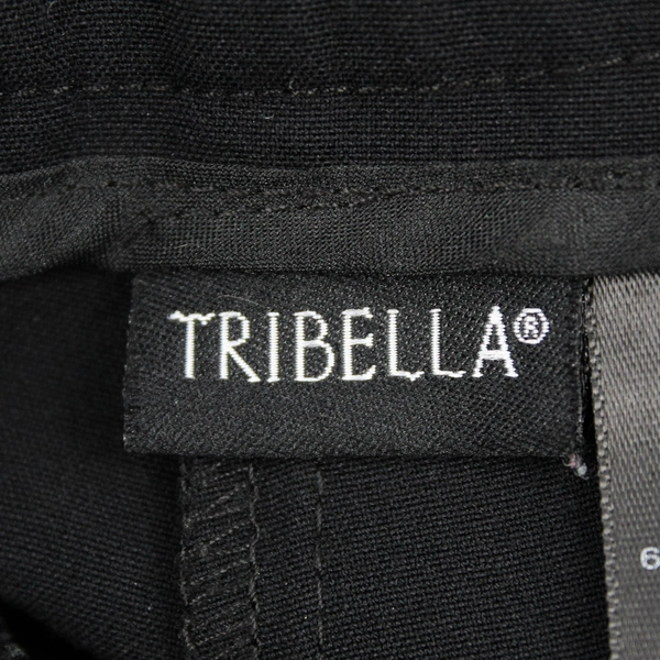Tribella Solid Black Loose Fitted Dress Pants Women's Size 4