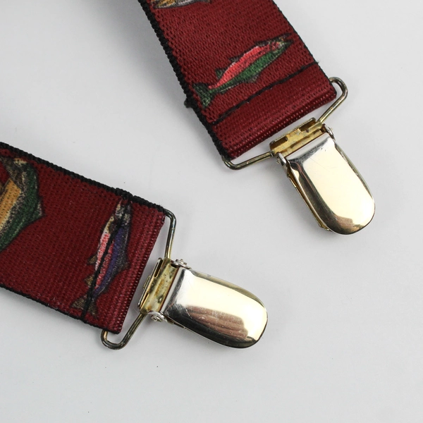 Pelican USA Angler's Expressions 1992 Red Fish Elastic Suspenders