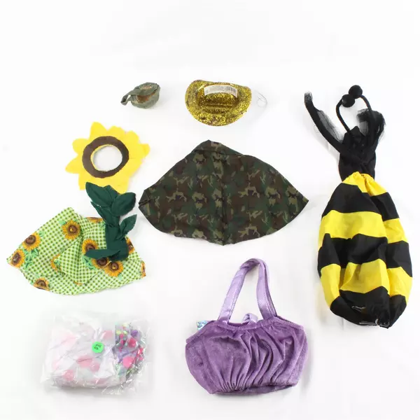 Lot of Doll & Teddy Bear Clothes Accessories Assorted Sizes