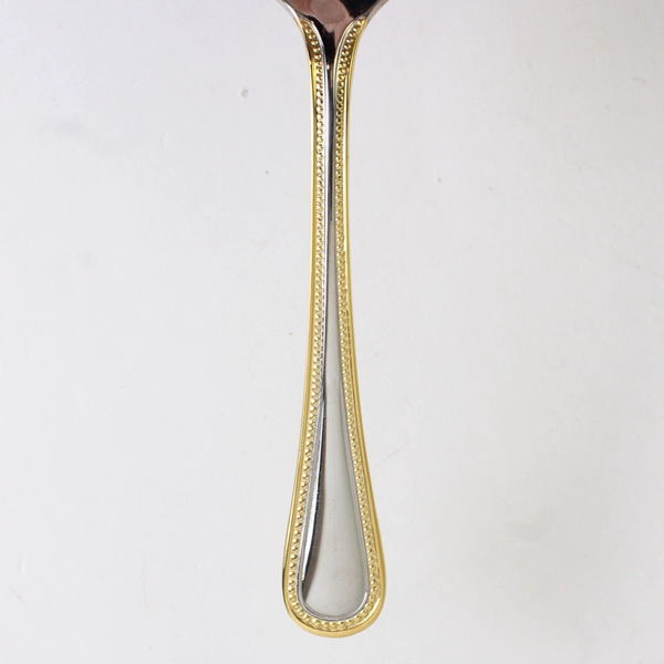 3 Wallace Silver Regal Pearl Gold Accent Front/Back 2 Teaspoons 1 Sugar Spoon