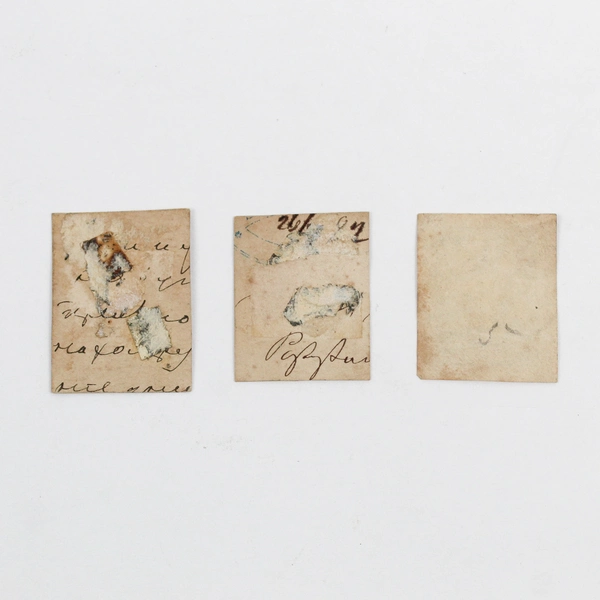 Lot Of 3 Russian Empire Russia Cut Square Postal Stationery Stamps Used 